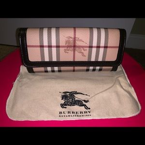 Authentic leather Burberry Wallet